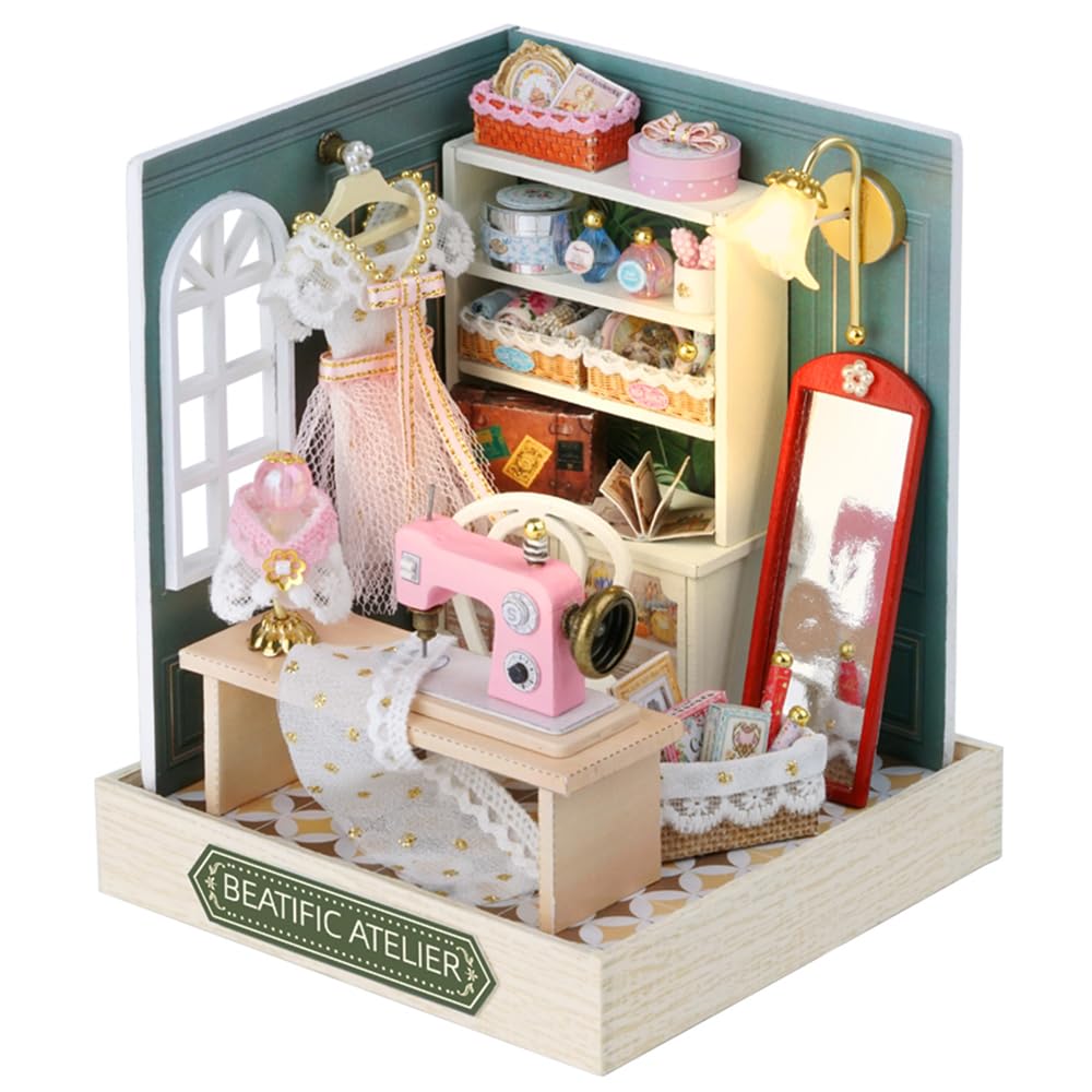 Amazon.com: TuKIIE DIY Miniature Dollhouse Kit with Furniture, 1